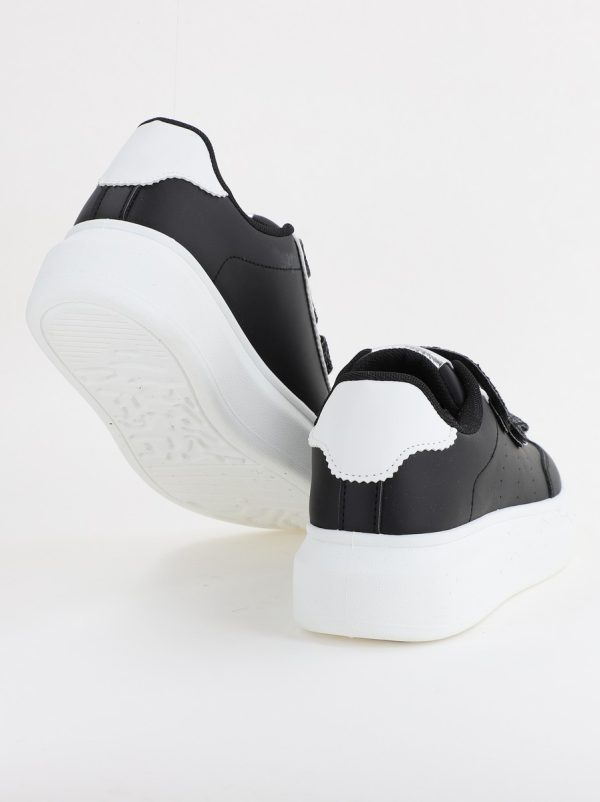 Pantofi sport dama din piele ecologică negru (BS257EV2310163) 124