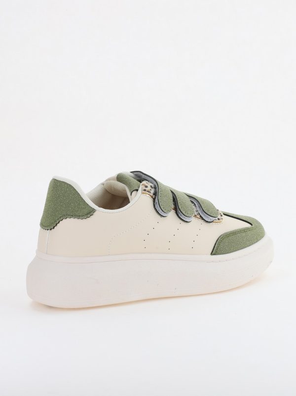 Pantofi sport dama din piele ecologică verde (BS257EV2310161) 122
