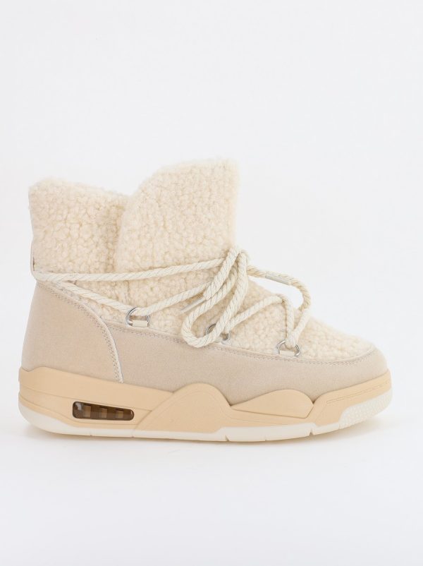 Pantofi sport dama inalti cu blanita Bej (BS103Q2310131) 122