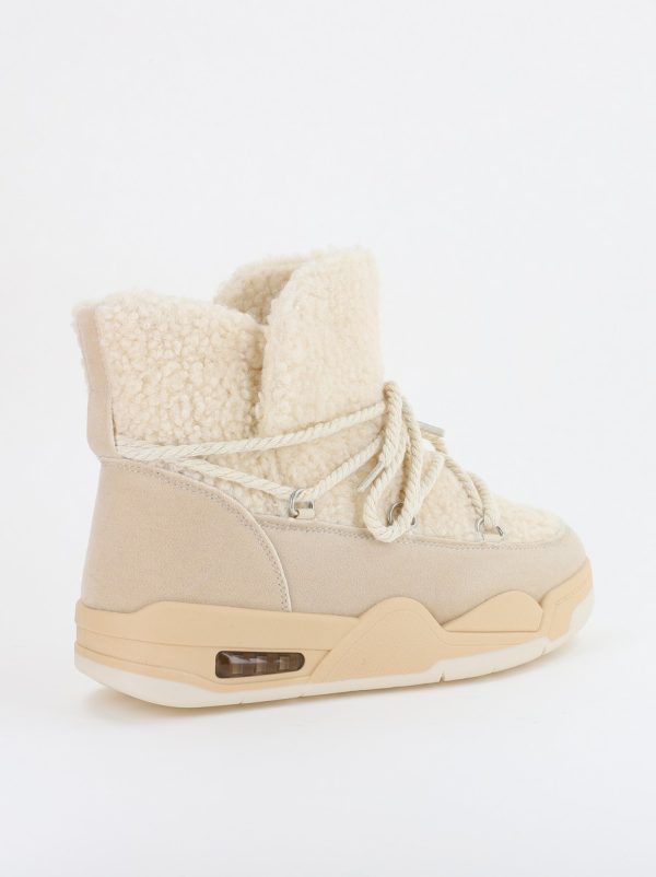 Pantofi sport dama inalti cu blanita Bej (BS103Q2310131) 124