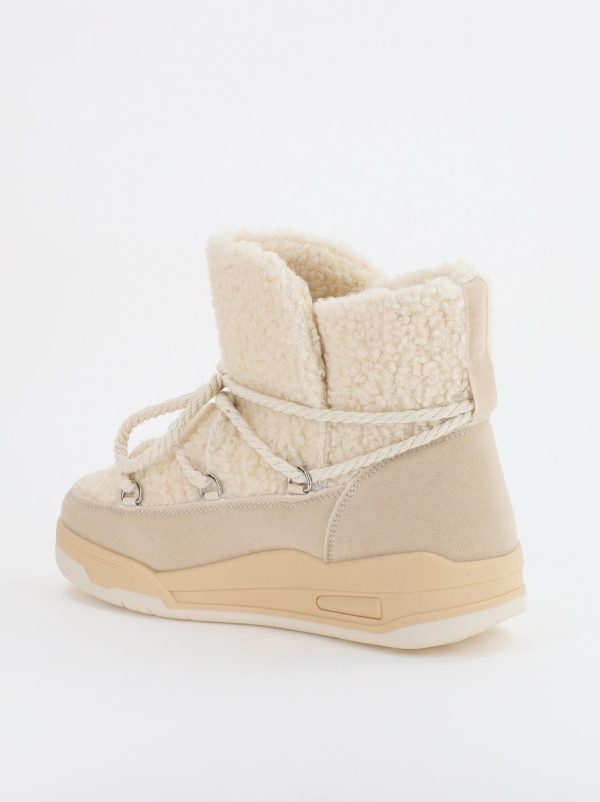 Pantofi sport dama inalti cu blanita Bej (BS103Q2310131) 125