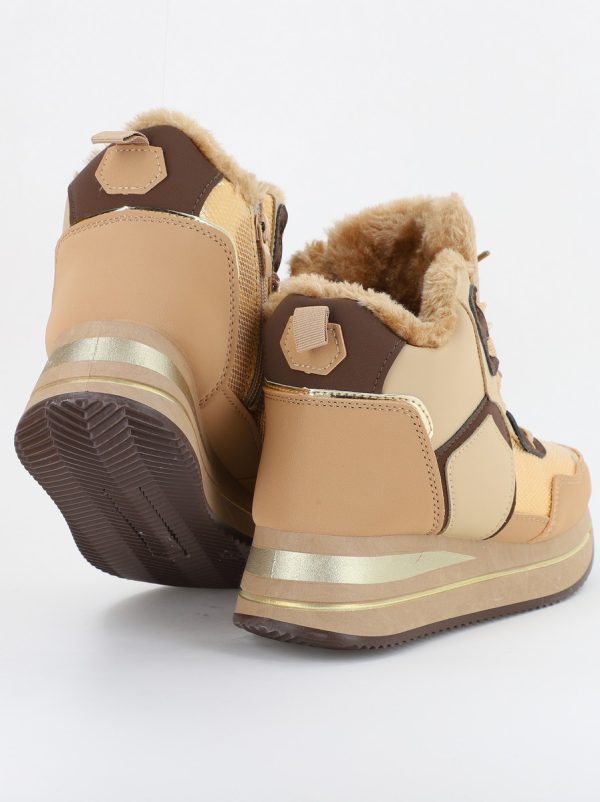 Pantofi sport dama inalti cu blanita Maro(BS98Q2310144) 123