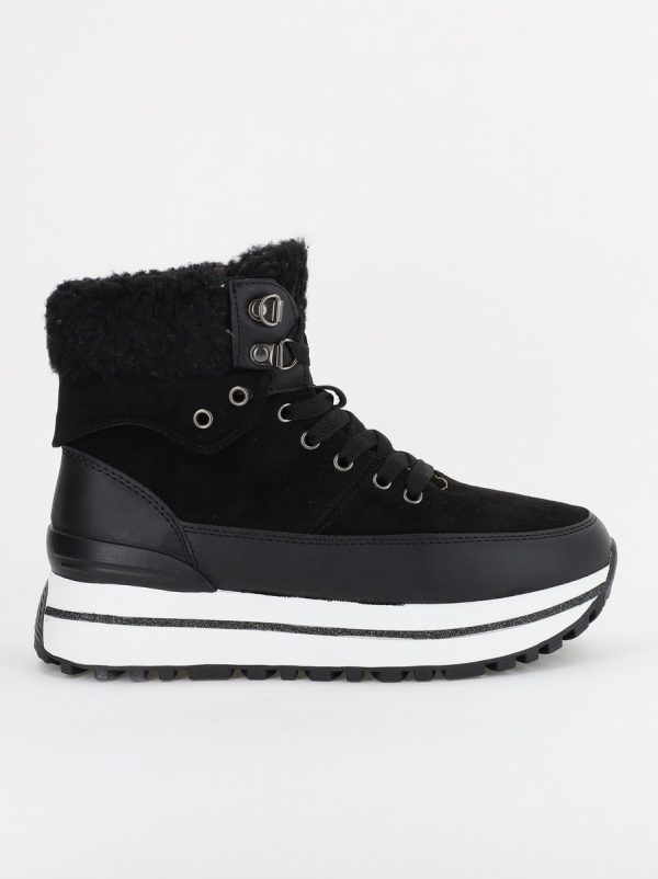 Pantofi sport dama inalti cu blanita Negri(BS101Q2310142) 120