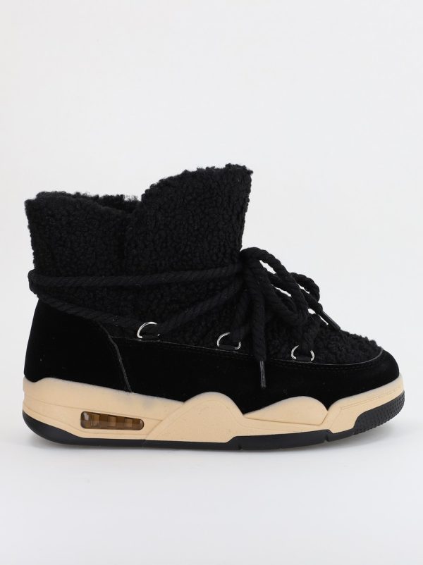 Pantofi sport dama inalti cu blanita Negru (BS103Q2310133) 122