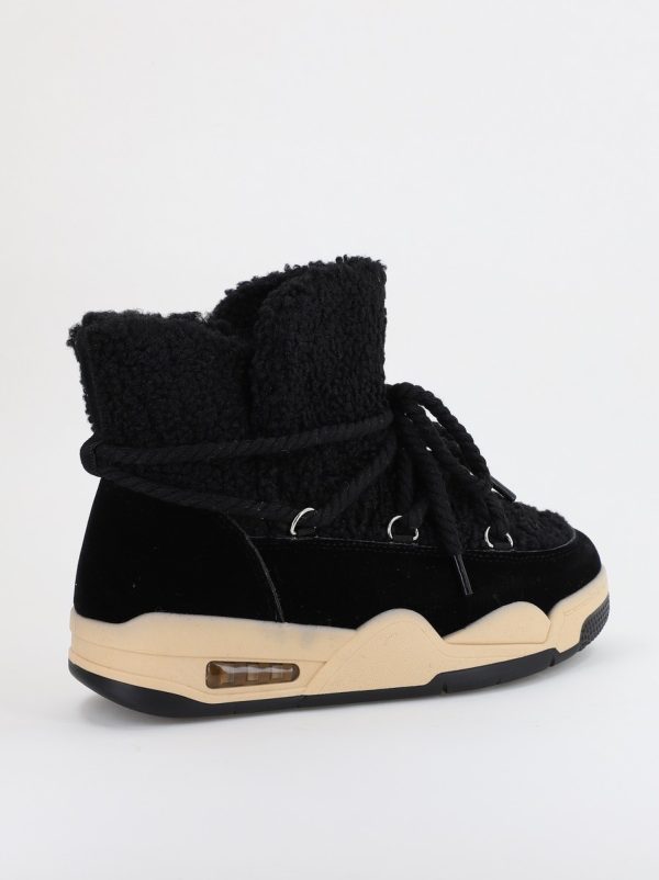 Pantofi sport dama inalti cu blanita Negru (BS103Q2310133) 124