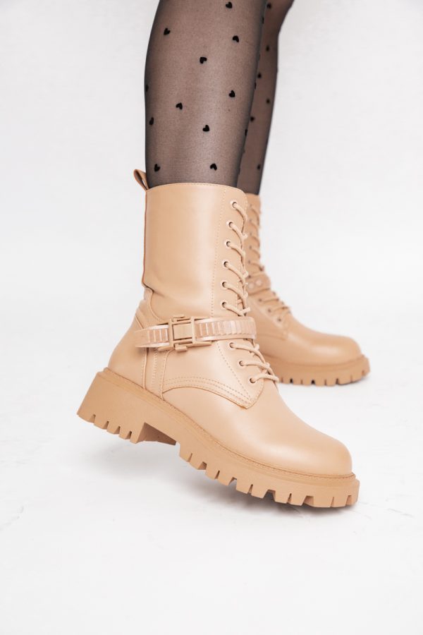 Ghete Femei cu Talpa Groasa Piele Ecologica Bej (BS3028B2310129) 121