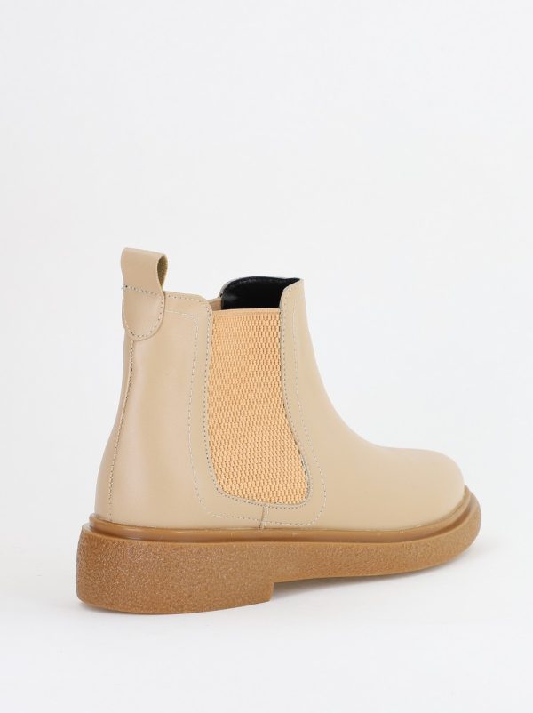 Ghete Damă cu elastic Piele Ecologică culoare Bej BS1032BT23120389 122