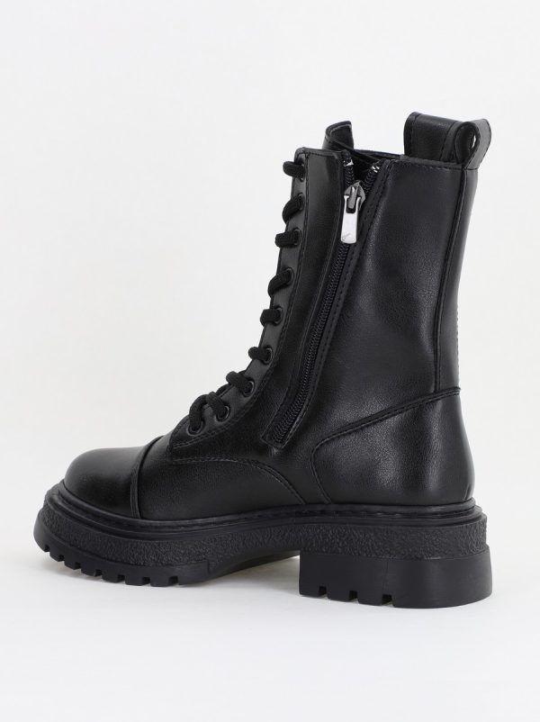 Ghete Dana cu Talpa Groasa Piele Ecologica Negre (BS7010BT2312010) 122
