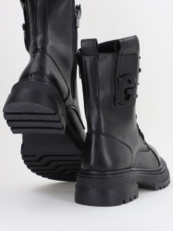 Ghete Dana cu Talpa Groasa Piele Ecologica Negre (BS7010BT2312010) 126