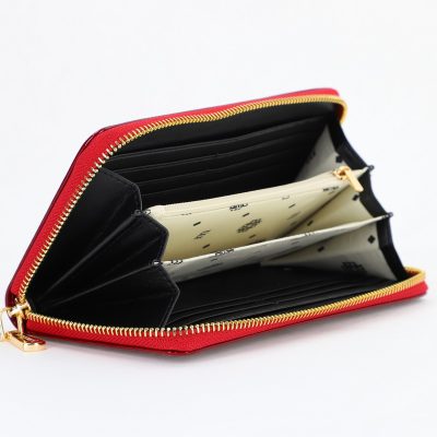Portofel Dama Casual Piele Eco Roșu cu Fermoar - Monnari BSP308P2312854