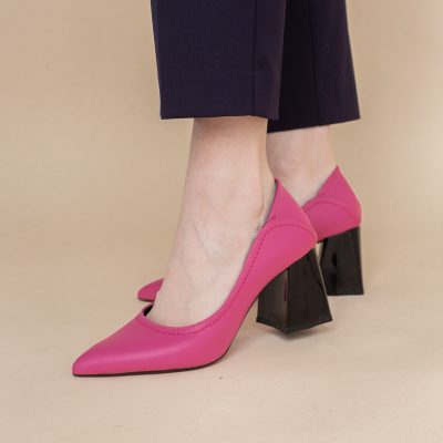 Pantofi Dama Toc Piele Ecologica fuchsia (BS2001D2401613)