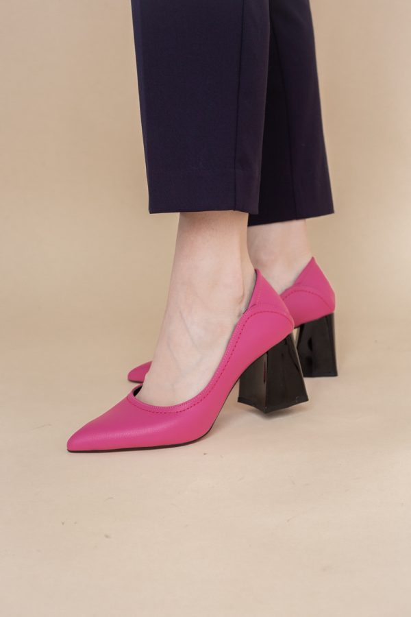 Pantofi Dama Toc Piele Ecologica fuchsia (BS2001D2401613) 119