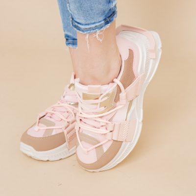 Pantofi sport damă cu elemente design Roz (BS302EV2401622)
