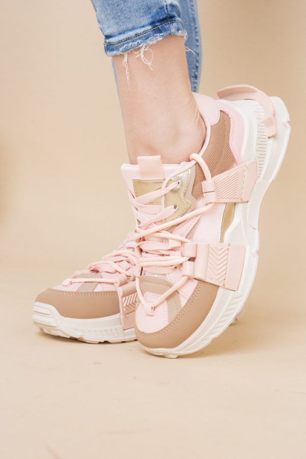 Pantofi sport damă cu elemente design Roz (BS302EV2401622) 127