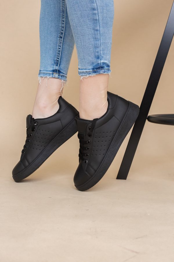 Pantofi damă sport casual piele ecologică Negru (BS311EV2401653) 119