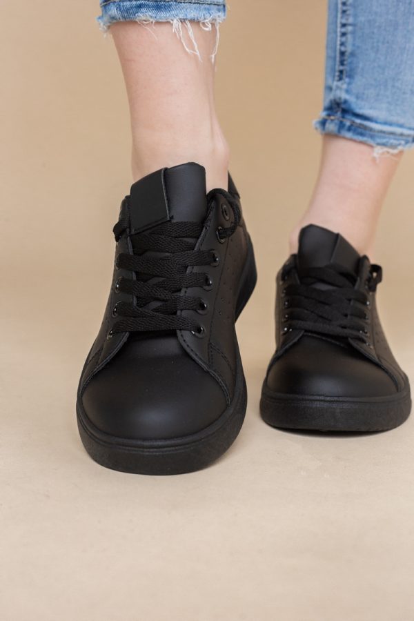 Pantofi damă sport casual piele ecologică Negru (BS311EV2401653) 121
