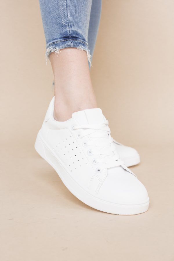 Pantofi damă sport casual piele ecologică Alb (BS311EV2401654) 119