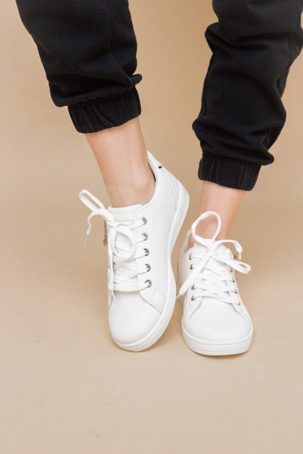 Pantofi damă sport casual piele ecologică Alb (BS292EV2401658) 119