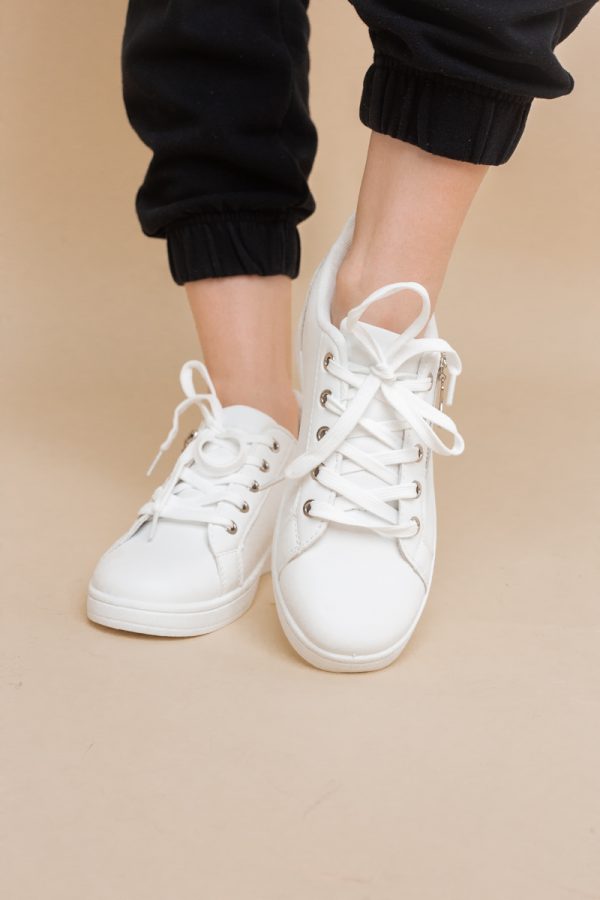Pantofi damă sport casual piele ecologică Alb (BS292EV2401658) 123