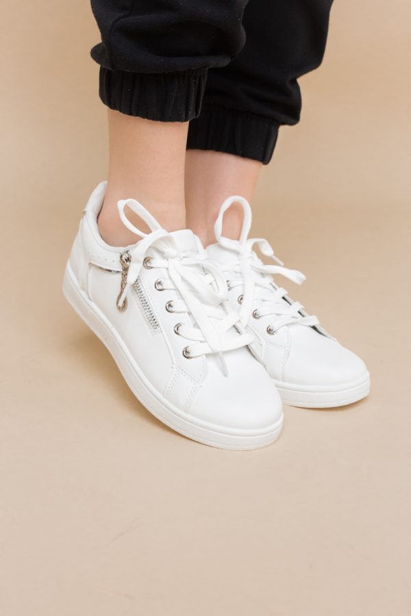 Pantofi damă sport casual piele ecologică Alb (BS292EV2401658) 121