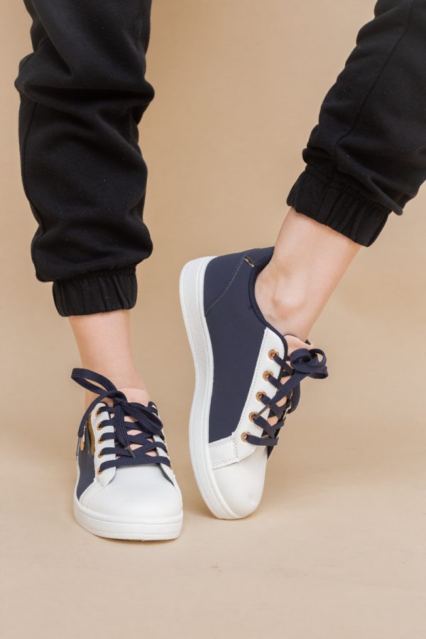 Pantofi damă sport casual piele ecologică Bleumarin (BS292EV2401660) 119
