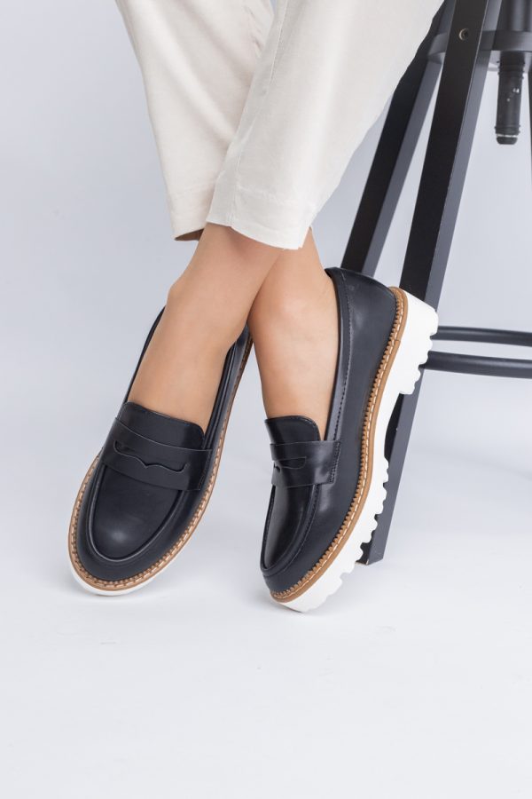 Mocasini damă casual piele ecologică Negru (BS1722G2401665) 121