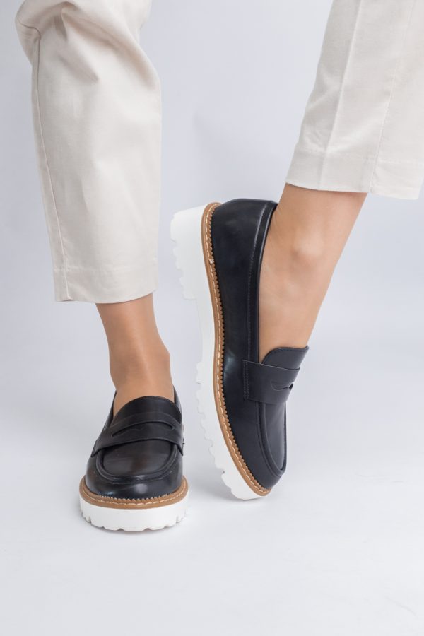 Mocasini damă casual piele ecologică Negru (BS1722G2401665) 119