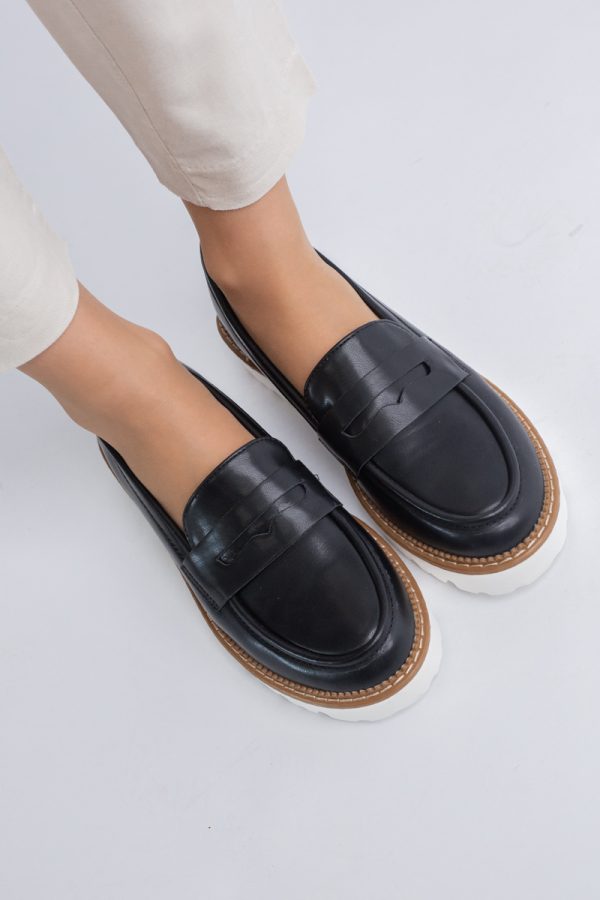 Mocasini damă casual piele ecologică Negru (BS1722G2401665) 123