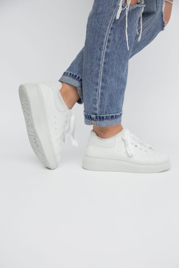 Pantofi damă sport casual piele ecologică Alb (BS632BO2401626) 121