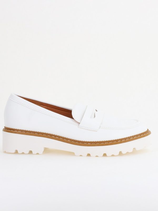 Mocasini damă casual piele ecologică Alb (BS1722G2401664) 124