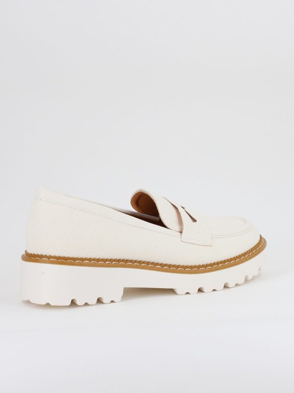 Mocasini damă casual piele ecologică aspect denim Bej (BS1720G2401672) 126
