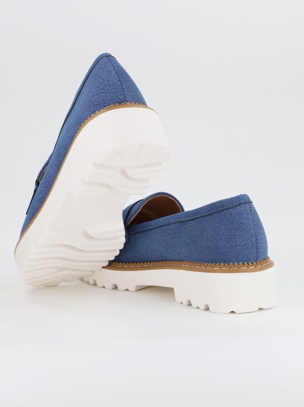 Mocasini damă casual piele ecologică aspect denim Bleumarin (BS1720G2401670) 120