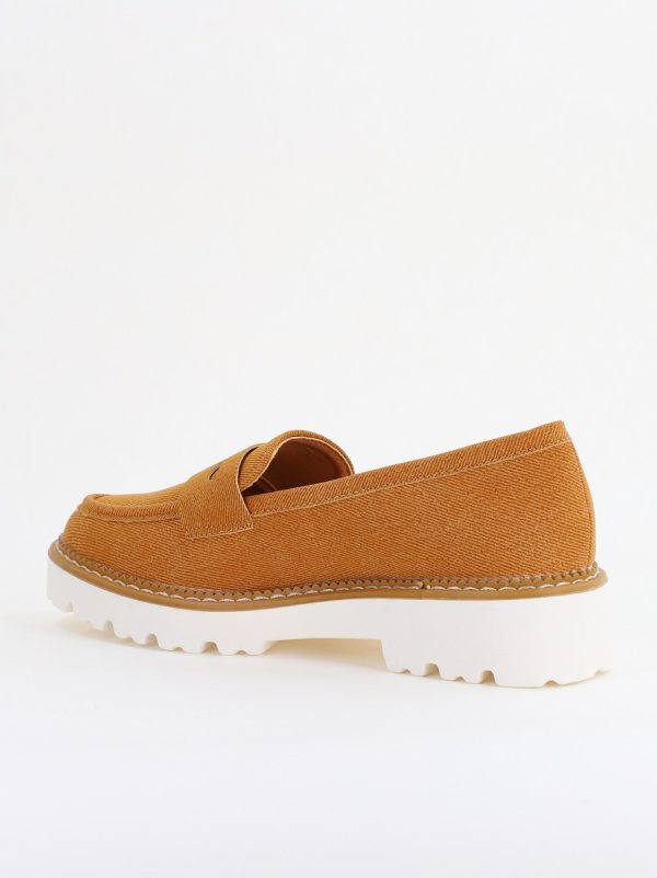 Mocasini damă casual piele ecologică aspect denim Maro (BS1720G2401674) 126