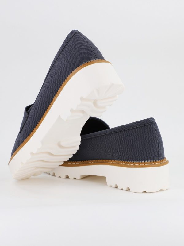 Mocasini damă casual piele ecologică aspect denim Negru (BS1720G2401671) 120