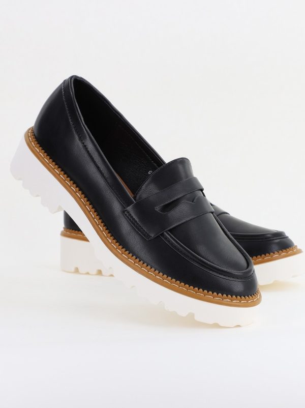 Mocasini damă casual piele ecologică Negru (BS1722G2401665) 122