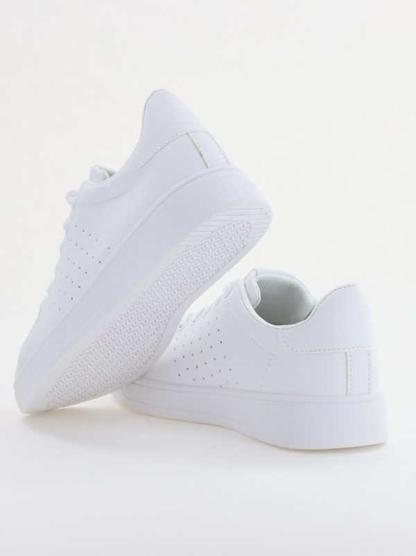 Pantofi damă sport casual piele ecologică Alb (BS311EV2401654) 120