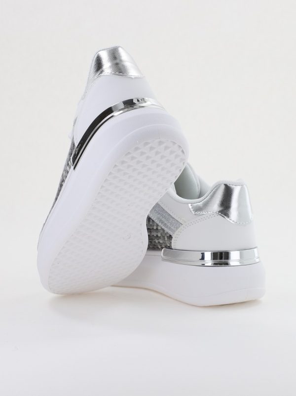 Pantofi damă sport casual piele ecologică Argintiu (BS329EV2401641) 120