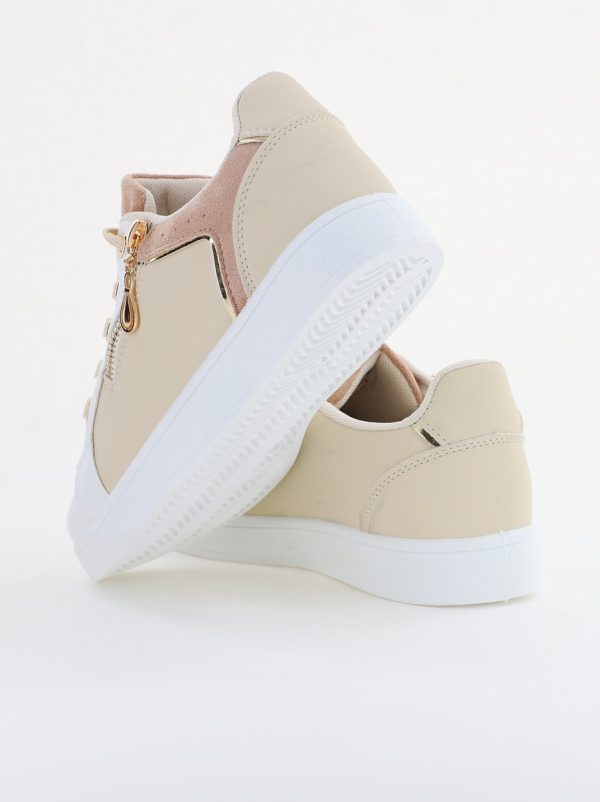 Pantofi damă sport casual piele ecologică Bej (BS292EV2401661) 120