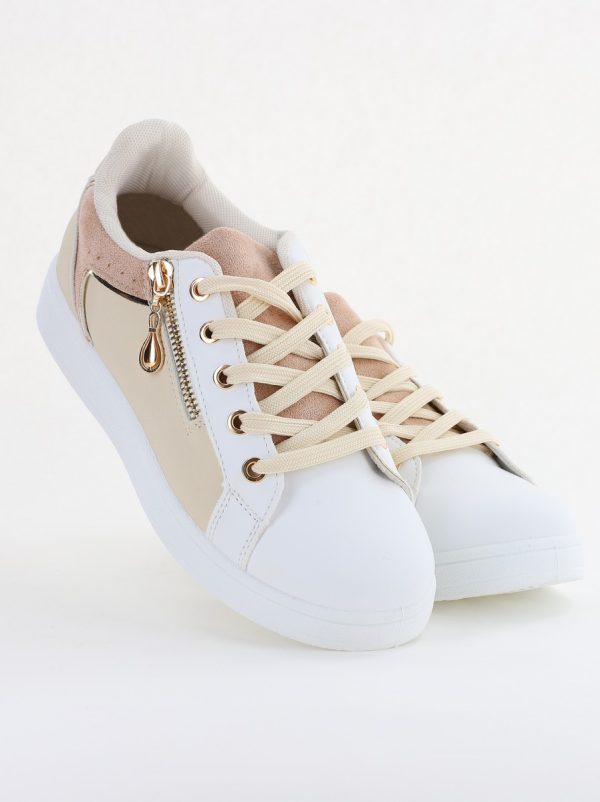 Pantofi damă sport casual piele ecologică Bej (BS292EV2401661) 122