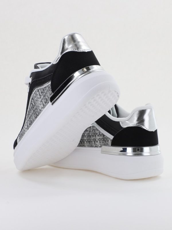 Pantofi damă sport casual piele ecologică Negru (BS329EV2401644) 125