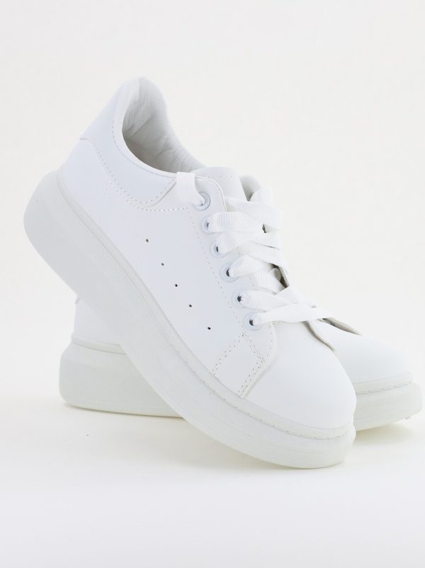 Pantofi damă sport casual piele ecologică Alb (BS632BO2401626) 122