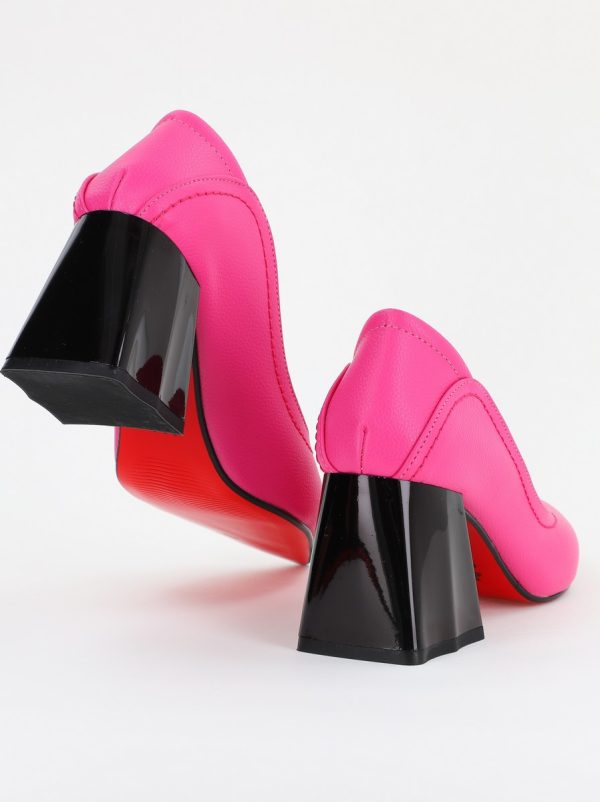 Pantofi Dama Toc Piele Ecologica fuchsia (BS2001D2401613) 127