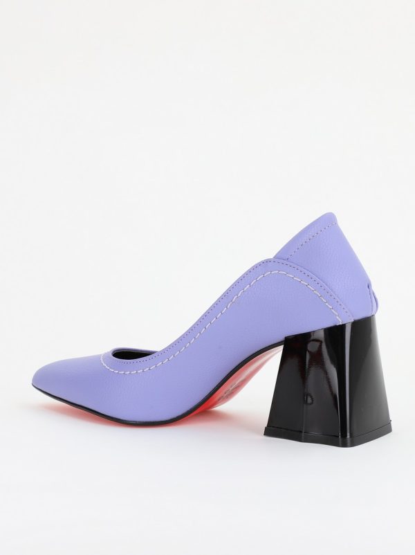 Pantofi Dama Toc Piele Ecologica mov (BS2001D2401614) 126