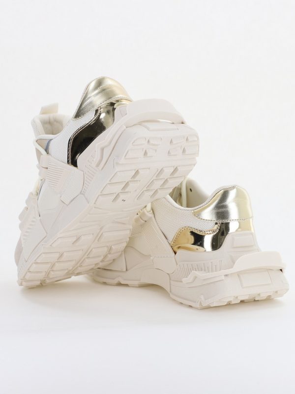 Pantofi sport damă cu elemente design reflectorizante Bej (BS302EV2401623) 120