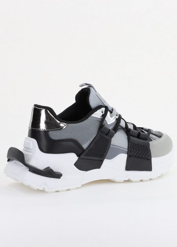 Pantofi sport damă cu elemente design reflectorizante Gri (BS302EV2401621) 125