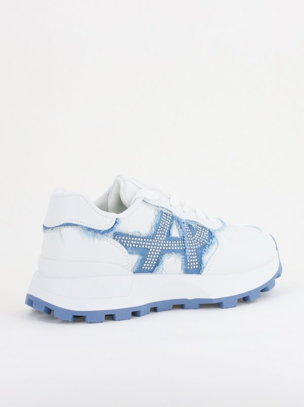 Pantofi sport damă piele ecologică și material textil Albastru (BS308EV2401639) 124