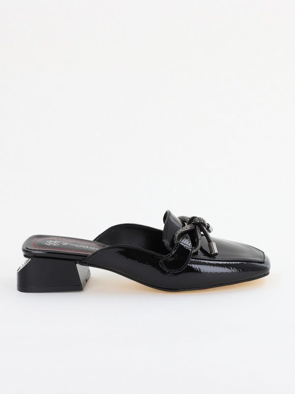 Saboti Toc Jos Eleganti Piele Ecologica Negru Lucios (BS415TR2401536) 119