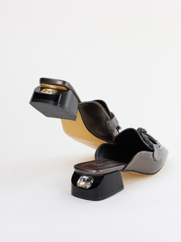 Saboti Toc Jos Eleganti Piele Ecologica Platina Lucios (BS415TR2401538) 122