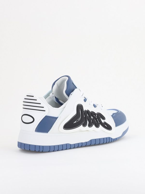 Sneakers damă sport piele ecologică Alb cu Albastru (BS296EV2401652) 125