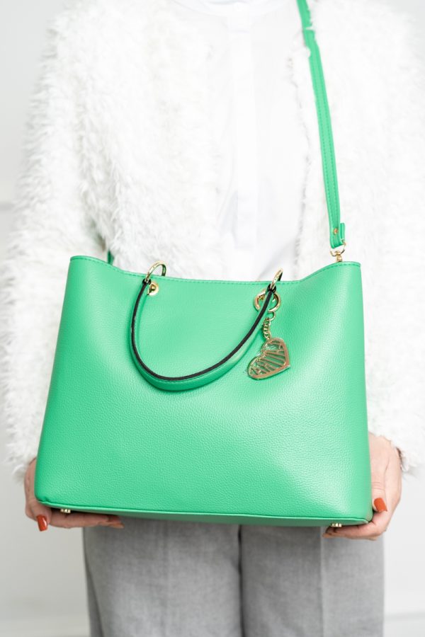 Geantă damă casual piele ecologică  Verde Laura Biaggi BS295JS2402215 120
